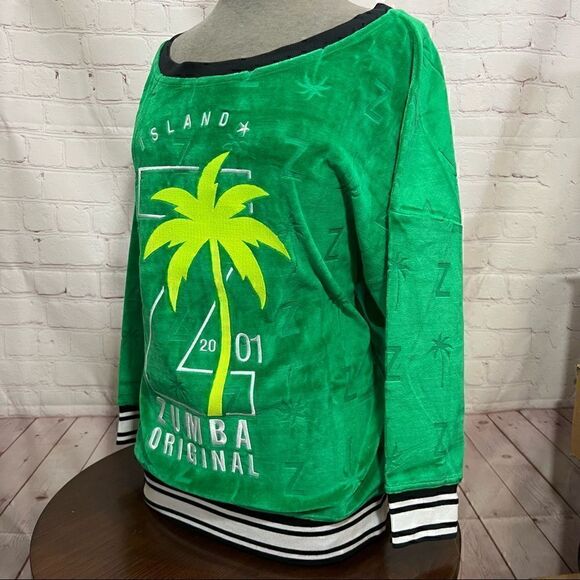 L Zumba Original boat shoulder Pullover. Nwt - Picture 9 of 13
